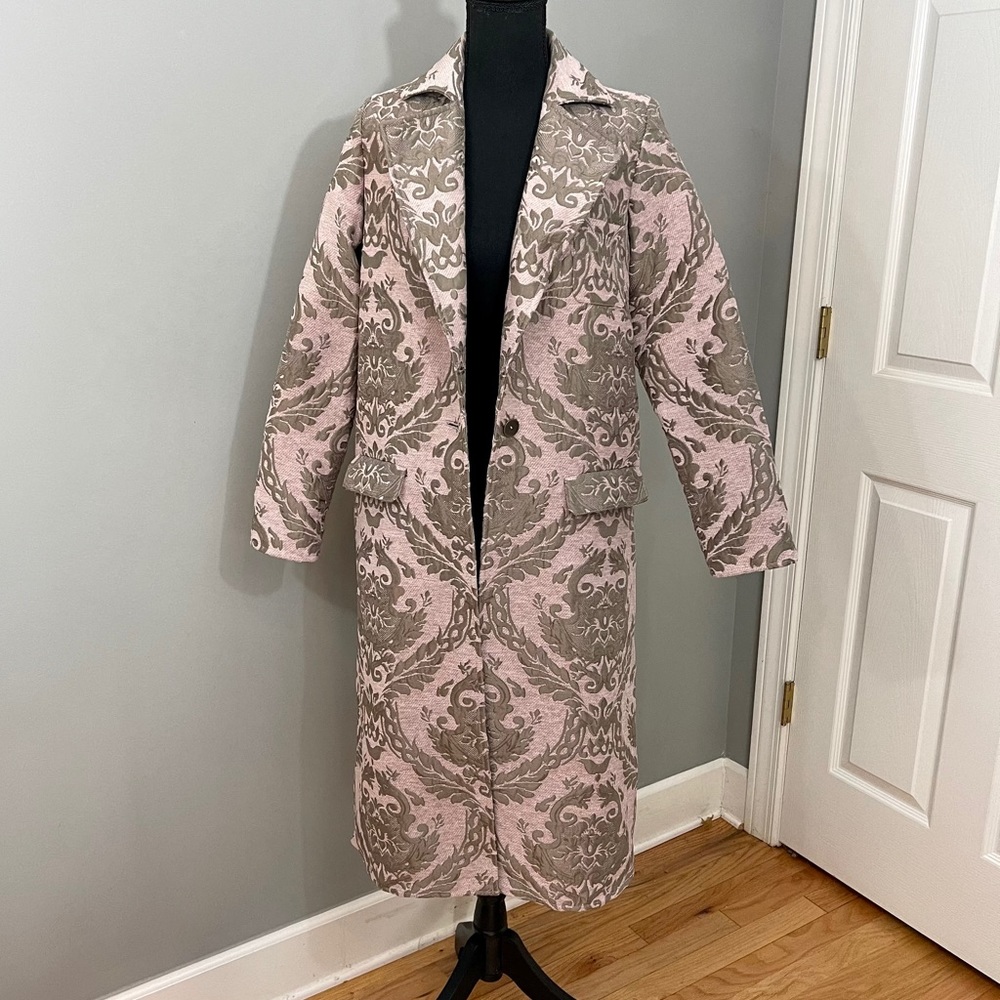 Leith • Longline Jacquard Coat